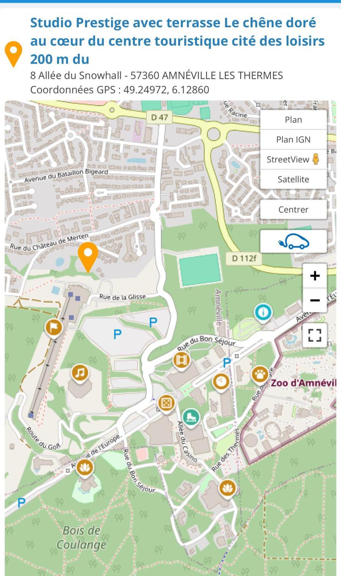 Studio Prestige Avec Terrasse Le Chene Dore Au Coeur Du Centre Touristique Cite Des Loisirs 200 M Du Galaxie,Face Au Snowworld Parking Gratuit Privatif Amnéville Exteriör bild